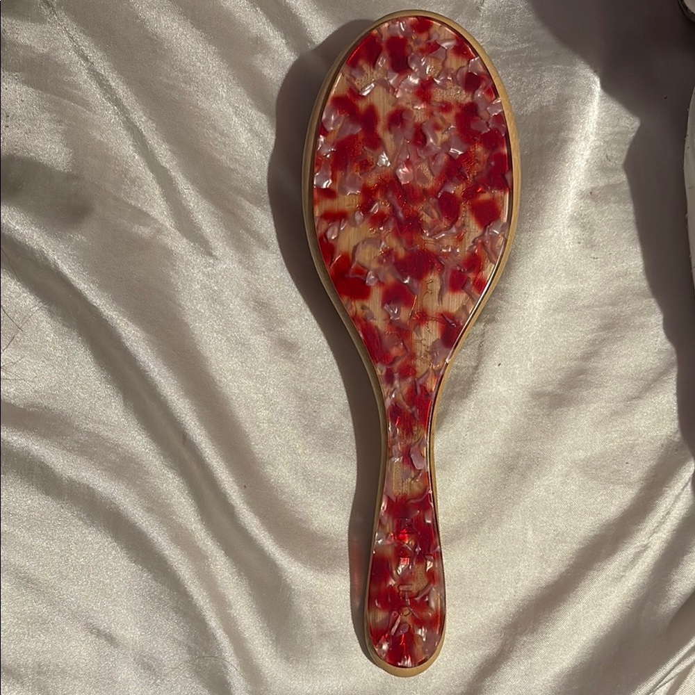 Red and Gold Hair bamboo Brush